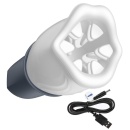 Masturbator LUX active First Class - rotacyjny mechanizm 360° z miękkimi wypustkami TPE, długość 20,8 cm - 7