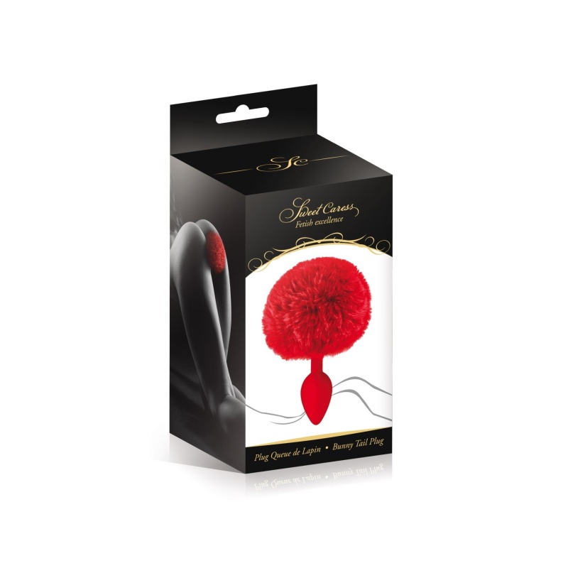 RED POMPOM ANAL PLUG - 2