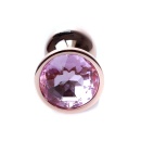 Biżuteria analna PLUG-Rose - stal nierdzewna, anatomiczny kształt, długość 7 cm, średnica 2,7 cm - 1