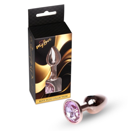 Biżuteria analna PLUG-Rose - stal nierdzewna, anatomiczny kształt, długość 7 cm, średnica 2,7 cm - 7