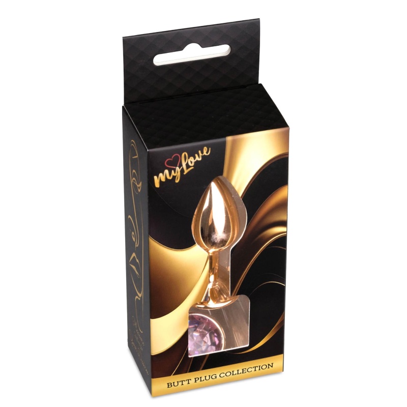 Biżuteria analna PLUG-Rose - stal nierdzewna, anatomiczny kształt, długość 7 cm, średnica 2,7 cm - 8