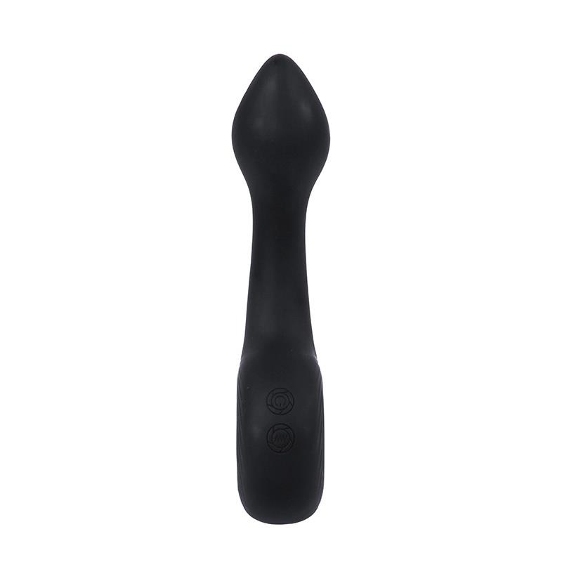 Wibrujący plug analny 14 cm z 12 programami wibracji i silikonową powłoką - 3