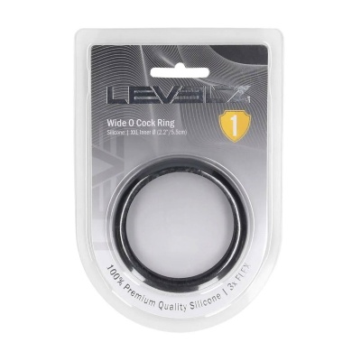 Wide O Silicone Cockring - XXL - 55mm - Black - 1 2
