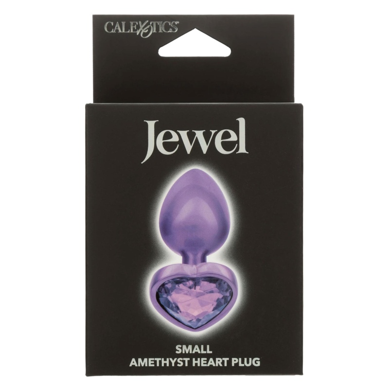 Korek analny Diamond Heart Plug Small z kryształowym sercem 6 cm - 2