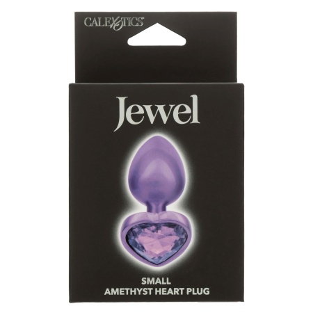 Korek analny Diamond Heart Plug Small z kryształowym sercem 6 cm - 2