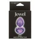 Korek analny Diamond Heart Plug Small z kryształowym sercem 6 cm - 2