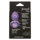 Korek analny Diamond Heart Plug Small z kryształowym sercem 6 cm - 3