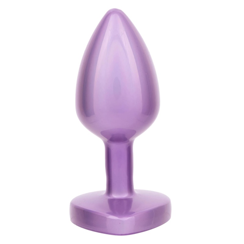 Korek analny Diamond Heart Plug Small z kryształowym sercem 6 cm - 5