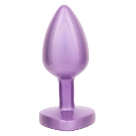 Korek analny Diamond Heart Plug Small z kryształowym sercem 6 cm - 5