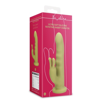 Ultra Soft Silicone Rotating Rabbit Vibrator - 1 2