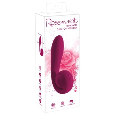 Wibrator Rose Bendable – giętki stymulator punktu G i łechtaczki, 2 silniki, 20,1 cm - 1