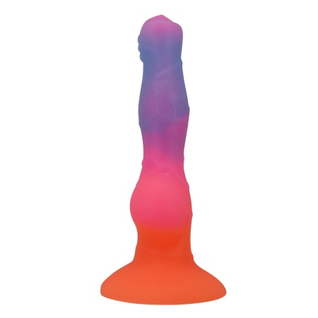 Dildo silikonowe Hercules 21,5 cm z teksturą i przyssawką - 3