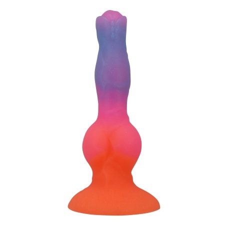 Dildo silikonowe Hercules 21,5 cm z teksturą i przyssawką - 4