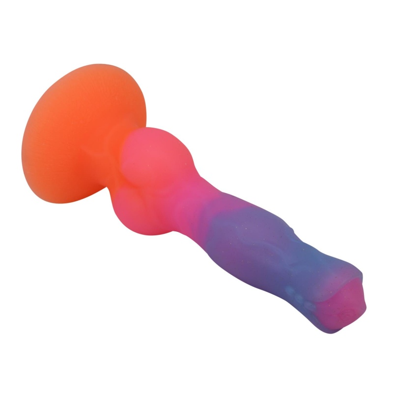 Dildo silikonowe Hercules 21,5 cm z teksturą i przyssawką - 5