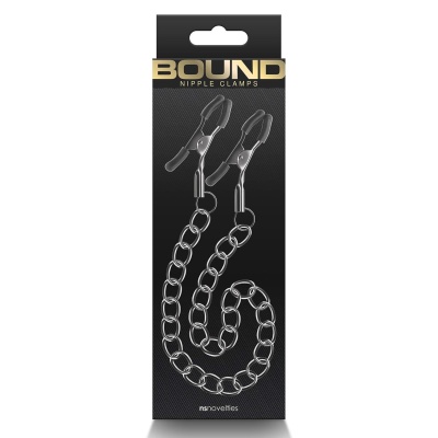 BOUND NIPPLE CLAMPS DC2 GUNMETAL - 1