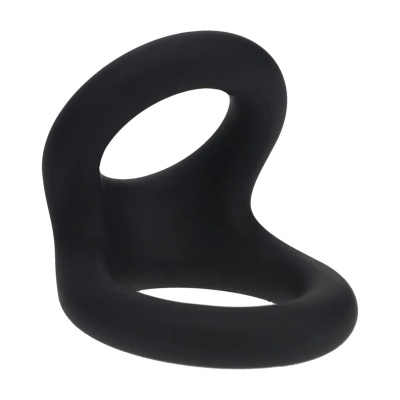 Double O Silicone Cockring - S - Black - 1