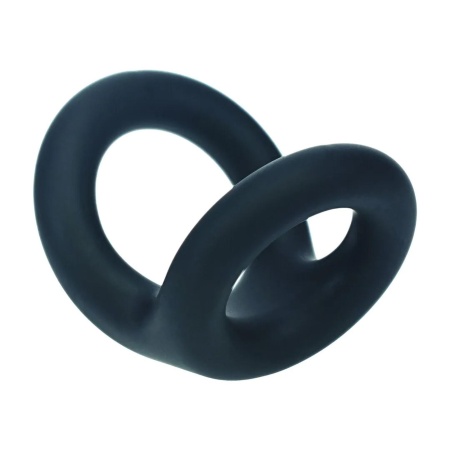 Double O Silicone Cockring - S - Black - 5