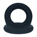 Opaska erekcyjna Double O Silicone Cockring S - podwójna pętla, silikon, czarna - 6