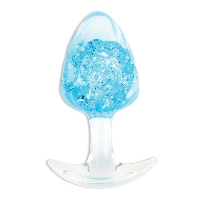 Korek analny Crystal Butt Plug Large z płynnego silikonu, 10,5 cm - 1