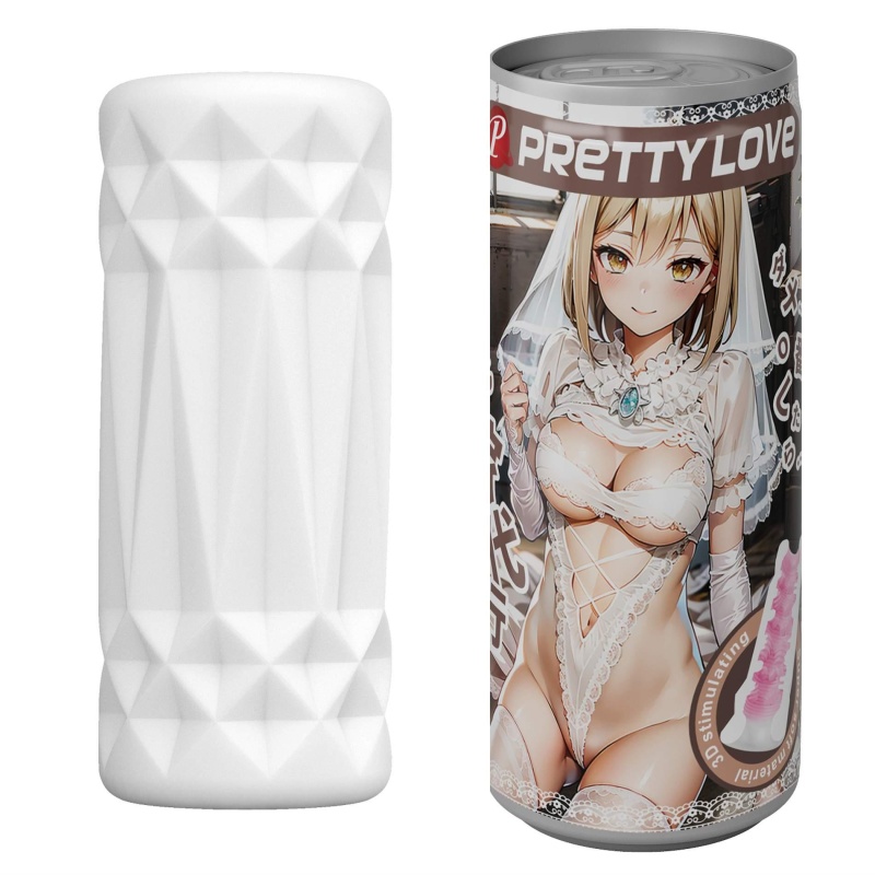 Masturbator w kształcie puszki z wkładem TPR i obudową ABS o wysokości 11 cm - 1