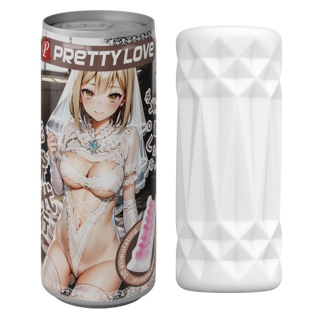 Masturbator w kształcie puszki z wkładem TPR i obudową ABS o wysokości 11 cm - 2