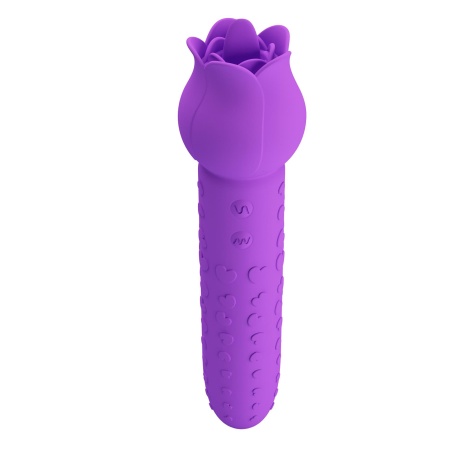 Wibrator Dannell Extreme Series 2 w 1 z funkcją lizania, silikon medyczny, 16,3 cm x 4 cm - 3