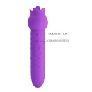 Wibrator Dannell Extreme Series 2 w 1 z funkcją lizania, silikon medyczny, 16,3 cm x 4 cm - 10