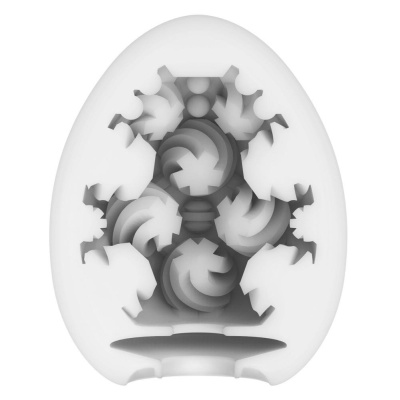 Masturbator jednorazowy Egg Curl - spiralna struktura żebrowa, 7 cm, zestaw 6 szt. - 1 2