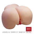 Masturbator dwukanałowy Julia z technologią Sort Skin, 34 cm - 2