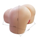 Masturbator dwukanałowy Julia z technologią Sort Skin, 34 cm - 8