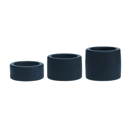Liquid Silicone Ball Strap Set of 3 - S/M/L - Black - 4