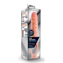 Nakładka Wydłużająca Penisa Performance 11,5" - Żeberkowana Osłona TPE z Paskiem na Mosznę, 21,6 cm - 1