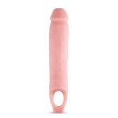 Nakładka Wydłużająca Penisa Performance 11,5" - Żeberkowana Osłona TPE z Paskiem na Mosznę, 21,6 cm - 2