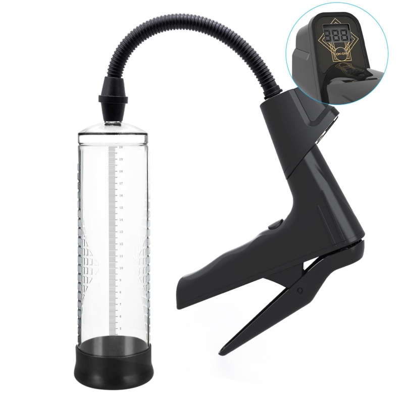 Pompka próżniowa manualna z wyświetlaczem cyfrowym - mechanizm tłokowy, Ø 70 mm, długość całkowita 22 cm - 9