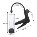 Pompka próżniowa manualna z wyświetlaczem cyfrowym - mechanizm tłokowy, Ø 70 mm, długość całkowita 22 cm - 10