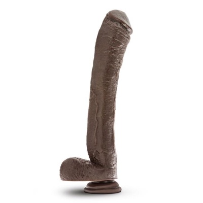 DR. SKIN MR. ED 13INCH DILDO CHOCOLATE - 1 2