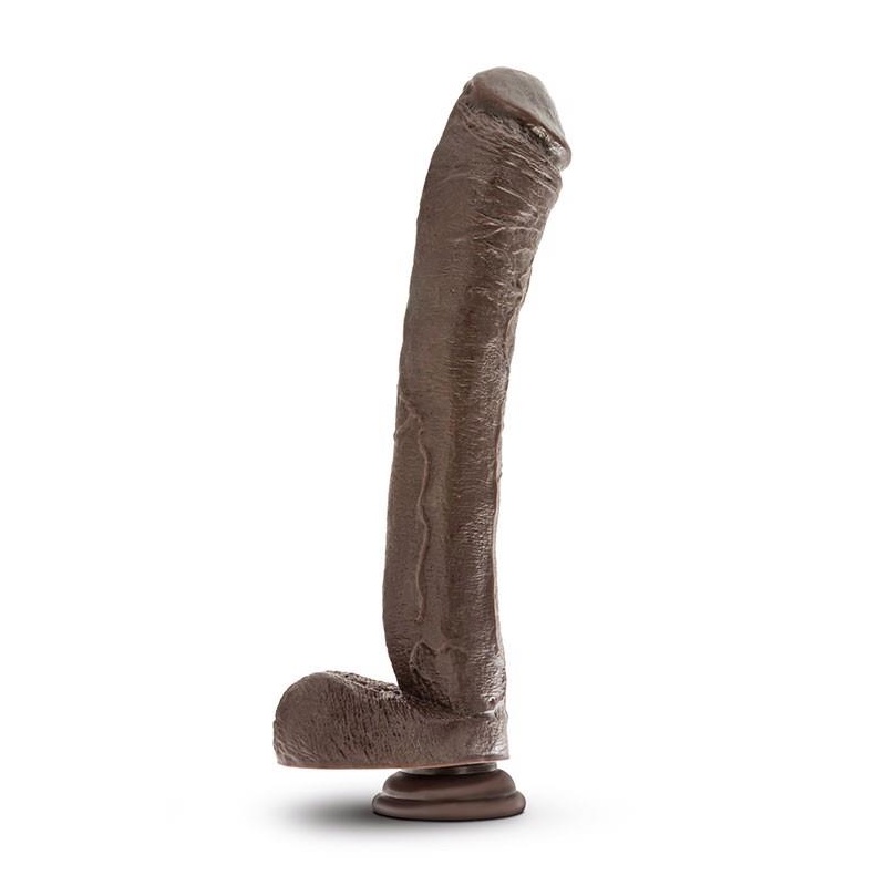 DR. SKIN MR. ED 13INCH DILDO CHOCOLATE - 2