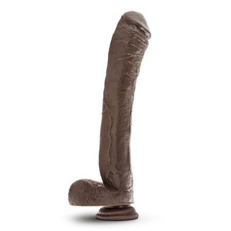 DR. SKIN MR. ED 13INCH DILDO CHOCOLATE - 2