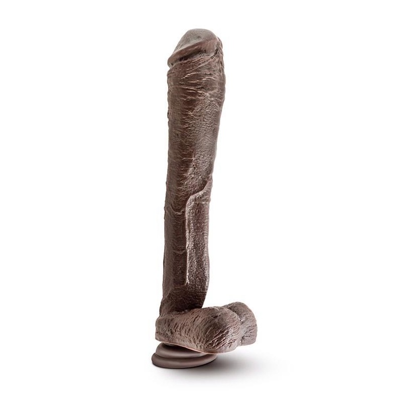 DR. SKIN MR. ED 13INCH DILDO CHOCOLATE - 3