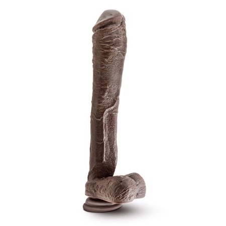 DR. SKIN MR. ED 13INCH DILDO CHOCOLATE - 3