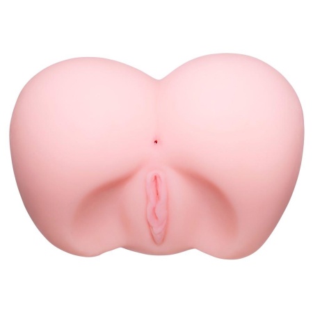 Masturbator Fuck me Doggy Style – dwukanałowa imitacja pośladków z TPE, 19 × 27,5 × 13 cm - 2