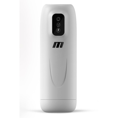 Masturbator męski M FOR MEN ROBO-BATOR WHITE - 7 trybów wibracji i 7 trybów stymulacji, długość całkowita 25,4 cm - 1 2