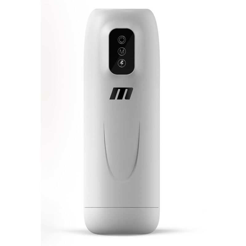 Masturbator męski M FOR MEN ROBO-BATOR WHITE - 7 trybów wibracji i 7 trybów stymulacji, długość całkowita 25,4 cm - 2