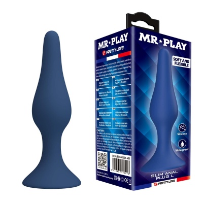 Korek analny Slim Anal Plug L z ergonomiczną podstawą, 11 cm - 1