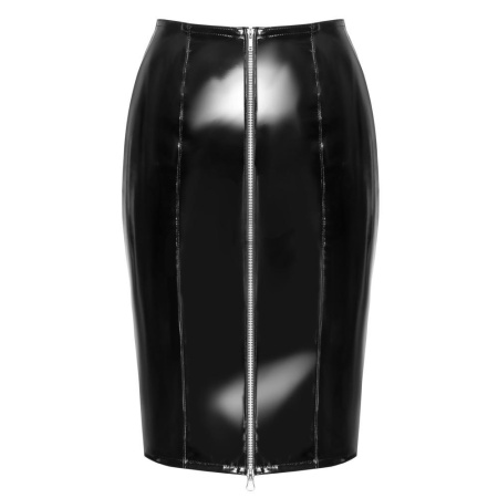 Vinyl Skirt Zip black S - 8