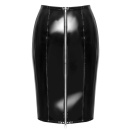 Vinyl Skirt Zip black S - 8