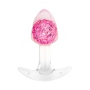 Korek analny Crystal Butt Plug Small z szeroką podstawą, 8,5 cm - 1