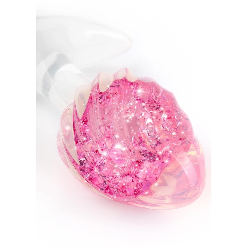 Korek analny Crystal Butt Plug Small z szeroką podstawą, 8,5 cm - 5