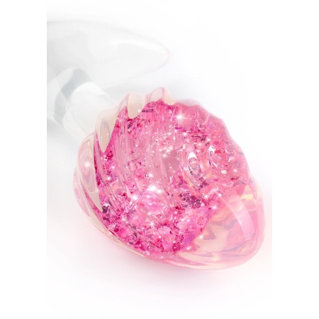Korek analny Crystal Butt Plug Small z szeroką podstawą, 8,5 cm - 5
