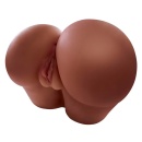 Masturbator Fuck My Silly Bubble Butt – realistyczne pośladki z podwójnym otworem (pochwowym i analnym), TPR, wysokość 30,5 cm - 2